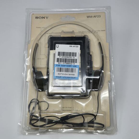 Sony Walkman WM-AF23 Cassette AM/FM Radio Original Packaging New Belts WORKS - Picture 2 of 16
